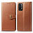 Coque Portefeuille Livre Cuir Etui Clapet S05D pour Xiaomi Redmi 9 Power Marron