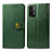 Coque Portefeuille Livre Cuir Etui Clapet S05D pour Xiaomi Redmi 9 Power Vert