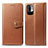 Coque Portefeuille Livre Cuir Etui Clapet S05D pour Xiaomi Redmi Note 10 JE 5G Marron