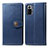 Coque Portefeuille Livre Cuir Etui Clapet S05D pour Xiaomi Redmi Note 10 Pro 4G Bleu