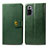 Coque Portefeuille Livre Cuir Etui Clapet S05D pour Xiaomi Redmi Note 10 Pro 4G Vert