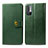 Coque Portefeuille Livre Cuir Etui Clapet S05D pour Xiaomi Redmi Note 10T 5G Vert