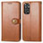 Coque Portefeuille Livre Cuir Etui Clapet S05D pour Xiaomi Redmi Note 11 4G (2022) Marron