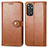 Coque Portefeuille Livre Cuir Etui Clapet S05D pour Xiaomi Redmi Note 11 Pro 4G Marron