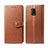 Coque Portefeuille Livre Cuir Etui Clapet S05D pour Xiaomi Redmi Note 9 Pro Max Marron