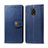 Coque Portefeuille Livre Cuir Etui Clapet S05D pour Xiaomi Redmi Note 9S Bleu