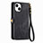 Coque Portefeuille Livre Cuir Etui Clapet S06D pour Apple iPhone 13 Petit