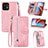 Coque Portefeuille Livre Cuir Etui Clapet S06D pour Motorola Moto Edge Plus (2023) 5G Rose