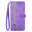 Coque Portefeuille Livre Cuir Etui Clapet S06D pour OnePlus 10 Pro 5G Violet