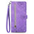 Coque Portefeuille Livre Cuir Etui Clapet S06D pour OnePlus Ace 2 5G Violet