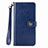 Coque Portefeuille Livre Cuir Etui Clapet S06D pour Samsung Galaxy M80S Bleu