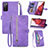 Coque Portefeuille Livre Cuir Etui Clapet S06D pour Samsung Galaxy S20 FE (2022) 5G Violet