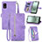 Coque Portefeuille Livre Cuir Etui Clapet S06D pour Sharp Aquos wish3 Violet