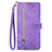 Coque Portefeuille Livre Cuir Etui Clapet S06D pour Vivo iQOO 10 5G Violet