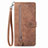 Coque Portefeuille Livre Cuir Etui Clapet S06D pour Vivo Y02S Marron