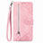 Coque Portefeuille Livre Cuir Etui Clapet S06D pour Vivo Y02S Rose