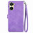 Coque Portefeuille Livre Cuir Etui Clapet S06D pour Vivo Y02S Violet