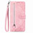 Coque Portefeuille Livre Cuir Etui Clapet S06D pour Vivo Y35 4G Rose