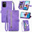 Coque Portefeuille Livre Cuir Etui Clapet S06D pour Xiaomi Poco M5S Violet