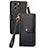 Coque Portefeuille Livre Cuir Etui Clapet S07D pour Apple iPhone 14 Pro Noir