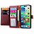 Coque Portefeuille Livre Cuir Etui Clapet S07D pour Apple iPhone 14 Pro Petit