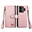 Coque Portefeuille Livre Cuir Etui Clapet S07D pour Realme GT3 5G Rose