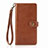 Coque Portefeuille Livre Cuir Etui Clapet S07D pour Xiaomi Redmi Note 9 Marron