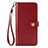 Coque Portefeuille Livre Cuir Etui Clapet S07D pour Xiaomi Redmi Note 9 Rouge