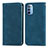 Coque Portefeuille Livre Cuir Etui Clapet S08D pour Motorola Moto G41 Bleu