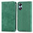 Coque Portefeuille Livre Cuir Etui Clapet S08D pour Oppo A17 Vert