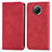 Coque Portefeuille Livre Cuir Etui Clapet S08D pour Xiaomi Redmi Note 9T 5G Rouge