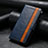 Coque Portefeuille Livre Cuir Etui Clapet S10D pour Motorola Moto G53j 5G Bleu