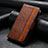 Coque Portefeuille Livre Cuir Etui Clapet S10D pour Xiaomi Poco X3 Pro Marron