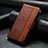 Coque Portefeuille Livre Cuir Etui Clapet S10D pour Xiaomi Poco X4 NFC Marron