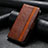 Coque Portefeuille Livre Cuir Etui Clapet S10D pour Xiaomi Poco X4 Pro 5G Marron