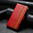 Coque Portefeuille Livre Cuir Etui Clapet S10D pour Xiaomi Redmi K40 Gaming 5G Rouge