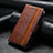 Coque Portefeuille Livre Cuir Etui Clapet S10D pour Xiaomi Redmi K50 Ultra 5G Marron