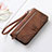 Coque Portefeuille Livre Cuir Etui Clapet S14D pour Nokia C3 Marron