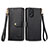 Coque Portefeuille Livre Cuir Etui Clapet S15D pour Oppo A18 Noir