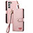 Coque Portefeuille Livre Cuir Etui Clapet S15D pour Samsung Galaxy S22 5G Petit