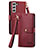 Coque Portefeuille Livre Cuir Etui Clapet S15D pour Samsung Galaxy S22 5G Petit