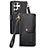 Coque Portefeuille Livre Cuir Etui Clapet S15D pour Samsung Galaxy S22 Ultra 5G Noir