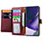 Coque Portefeuille Livre Cuir Etui Clapet S15D pour Samsung Galaxy S22 Ultra 5G Petit