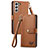 Coque Portefeuille Livre Cuir Etui Clapet S16D pour Samsung Galaxy S22 5G Petit