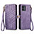 Coque Portefeuille Livre Cuir Etui Clapet S17D pour Motorola Moto G14 Violet