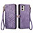 Coque Portefeuille Livre Cuir Etui Clapet S17D pour Motorola Moto G53 5G Violet