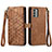 Coque Portefeuille Livre Cuir Etui Clapet S17D pour Nokia G400 5G Marron