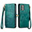 Coque Portefeuille Livre Cuir Etui Clapet S17D pour Nokia G400 5G Vert