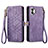 Coque Portefeuille Livre Cuir Etui Clapet S17D pour Nothing Phone 2 Violet