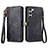 Coque Portefeuille Livre Cuir Etui Clapet S17D pour Samsung Galaxy S22 5G Noir